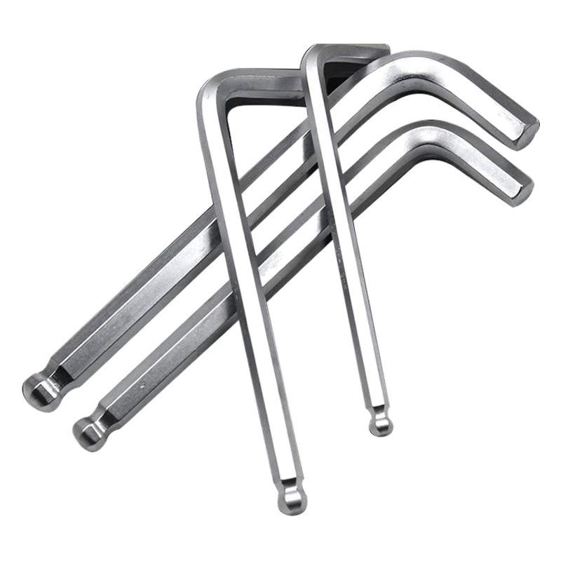 Удлиненный шестигранный ключ большого размера Метрический хромированный 45 # сталь L-образный ключ для инструмента для ремонта автомобилей Механический ремонт автомобилей