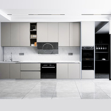 全铝家居整体橱柜 中岛式厨房橱柜定做 铝合金全屋家具生产定制厂