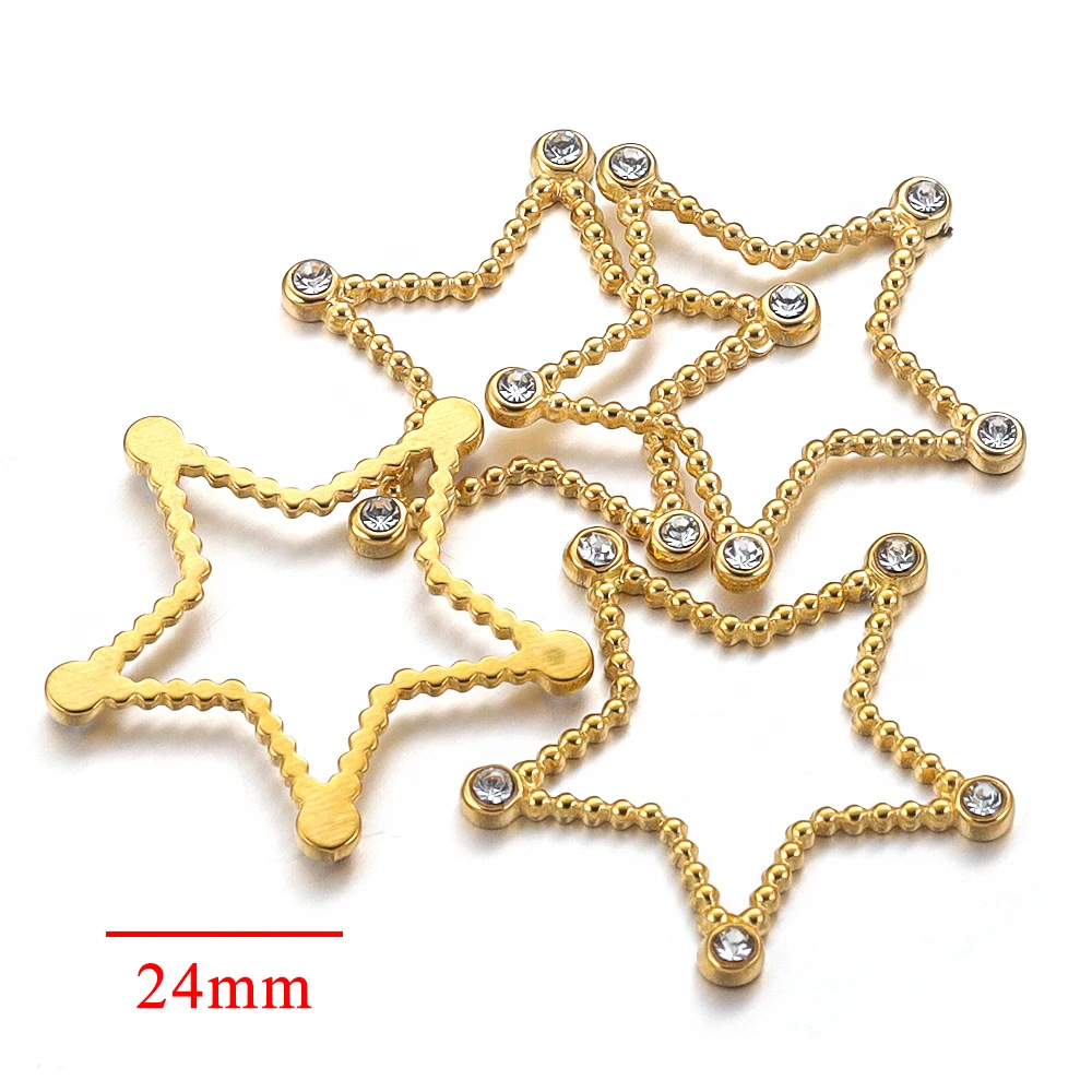 5 PCS/Package 304 Stainless Steel Zircon Solid Color Earring Card display picture 10