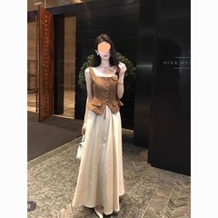 2025春夏季新款时尚穿搭一整套装女韩系气质背心上衣半身裙两件套