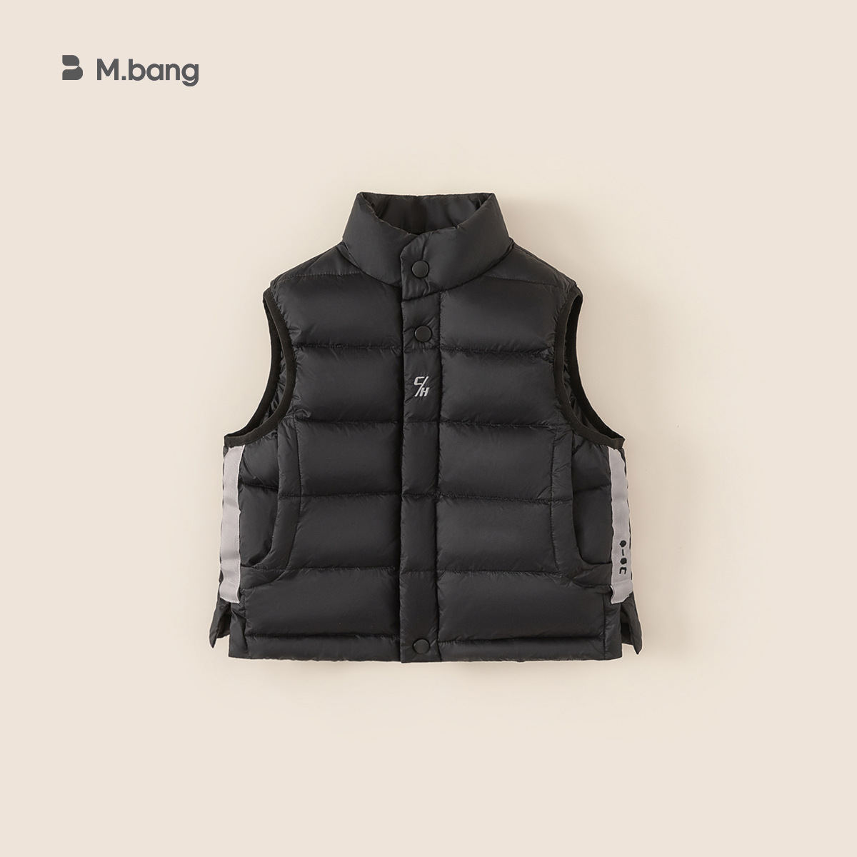 Youbao Ropa para niños Chaleco de plumón para niños de invierno Chaqueta de plumón ligera Chaqueta de chaleco con cuello alto