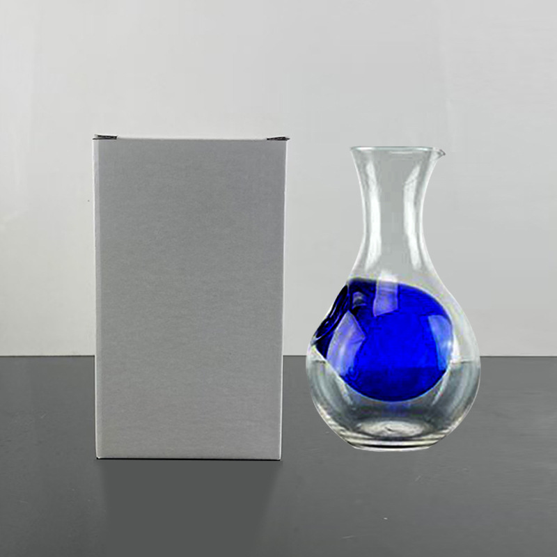 Chuangsitt vidrio hielo vino pote helado vino separador vino pourer hámster nido sala de enfriamiento pulgar cóncavo agujero sake taza