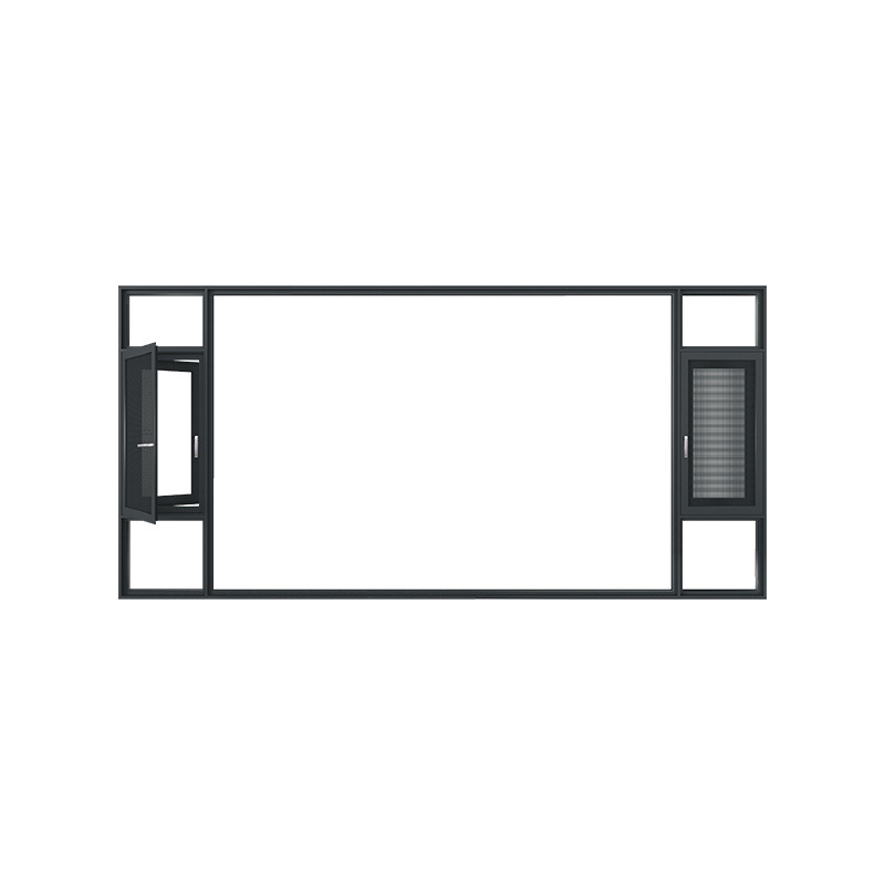 Foshan Door and Window Factory Wholesale Broken Bridge Aluminum Alloy Windows Bedroom Living Room Silent Window Home Balcony Floor-To-Ceiling Window