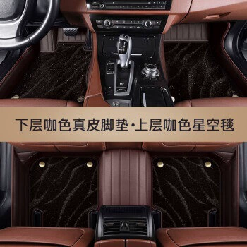 Foot Pad for Dodge RAM 1500 Long Horn 1500RAM Rebel Rebel 2023 Foot Pad (Ayaqaltılar (Kovriklər)) - foot-mat-brown-coffee-starry-sky-blanket