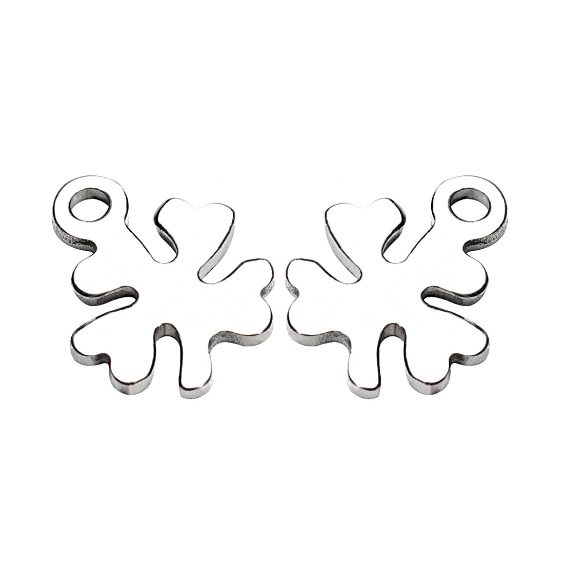 1 Set Simple Style Cross Star Butterfly Stainless Steel Plating Jewelry Accessories display picture 6