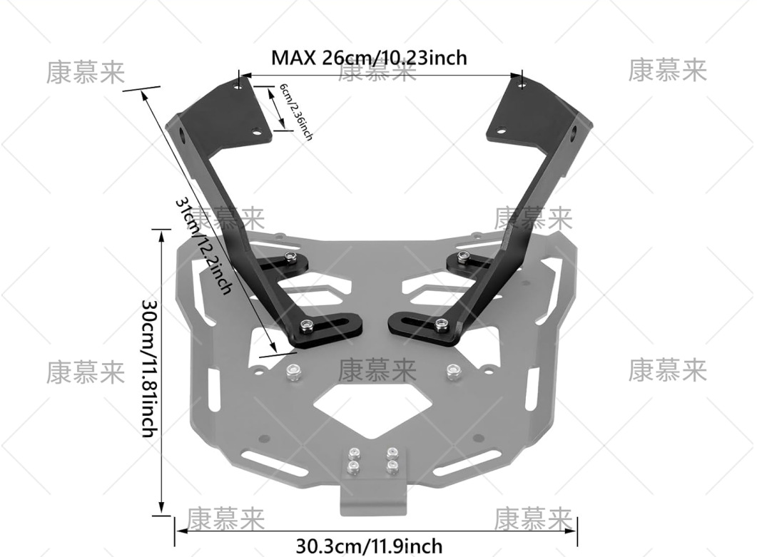 Suitable for Honda CB400X 500X 500F CBR500R modified rear rack, tail box bracket, luggage rack