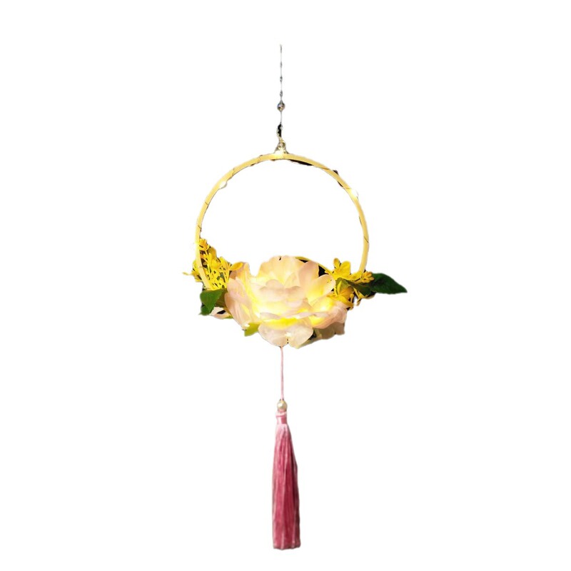 中秋节小灯笼手工diy材料包儿童手提发光兔子花灯古风灯笼批发|undefined