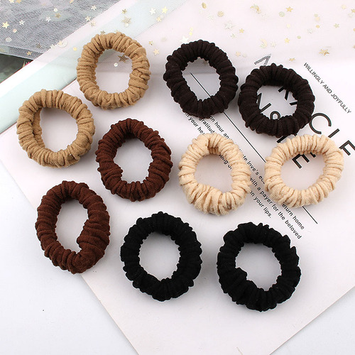 Highly elastic, seamless rubber band for women to tie their hair, balls, hair rings, hair accessories, hair-tying, durable, simple and thick hair rope