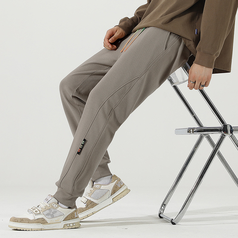 Pantalones informales para hombre, pantalones de invierno a la moda, pantalones de chándal gruesos con forro polar para hombre, pantalones largos informales para hombre, pantalones deportivos, pantalones finos para hombre image 4