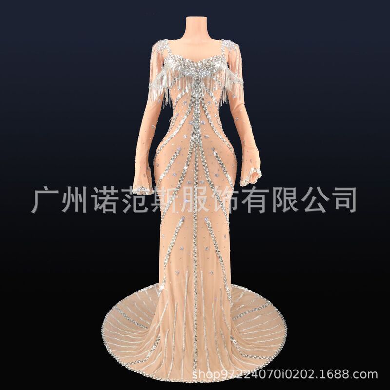 Novance 2024 Elegant Mesh Mermaid Evening Dress Classic Black Sparkly Rhinestone Bridesmaid Dresses Novance 2024 Elegant Mesh Mermaid Evening Dress Classic Black Sparkly Rhinestone Bridesmaid Dresses