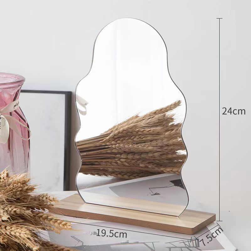 Estudio irregular espejo digital pintura al óleo hecha a mano DIY espejo acrílico en forma de nube espejo cosmético al por mayor