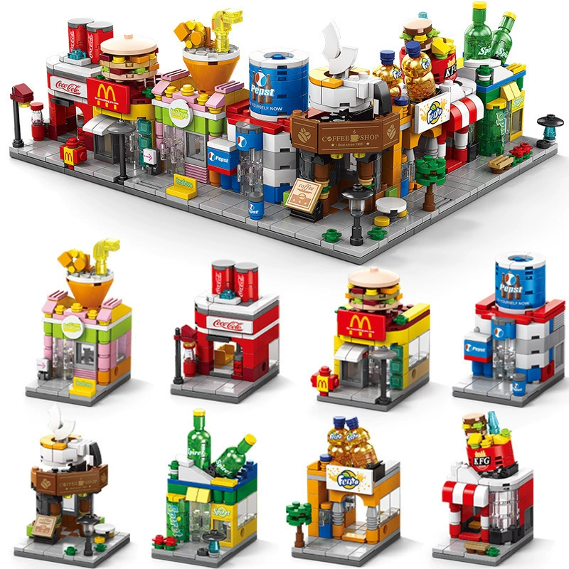 Lego, constructor, toy, delicacies, small particles