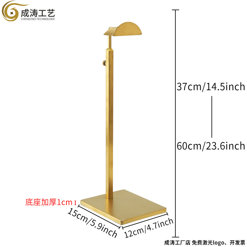 Матовая проволока титановое золото большая D-головка основание утолщение