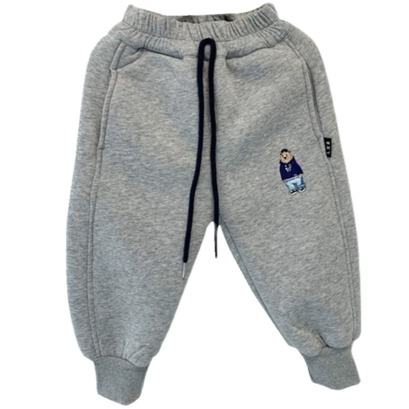 Children's velvet demi-season trousers for boys