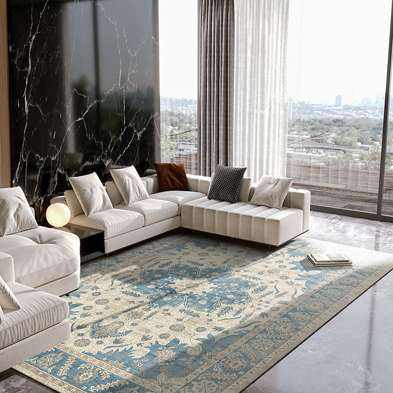 Alfombra de estilo étnico nórdico al por mayor dormitorio sofá mesa de café tatami bohemio hogar sala de estar alfombra