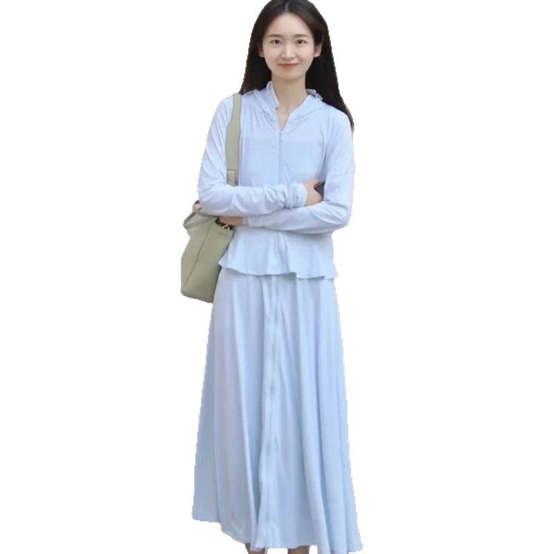 Ice Silk Two-Piece Full-Body Sun Protection Clothing for Women Summer 2025 New Breathable Anti-Uv Outdoor Professional Sun Protection Clothing