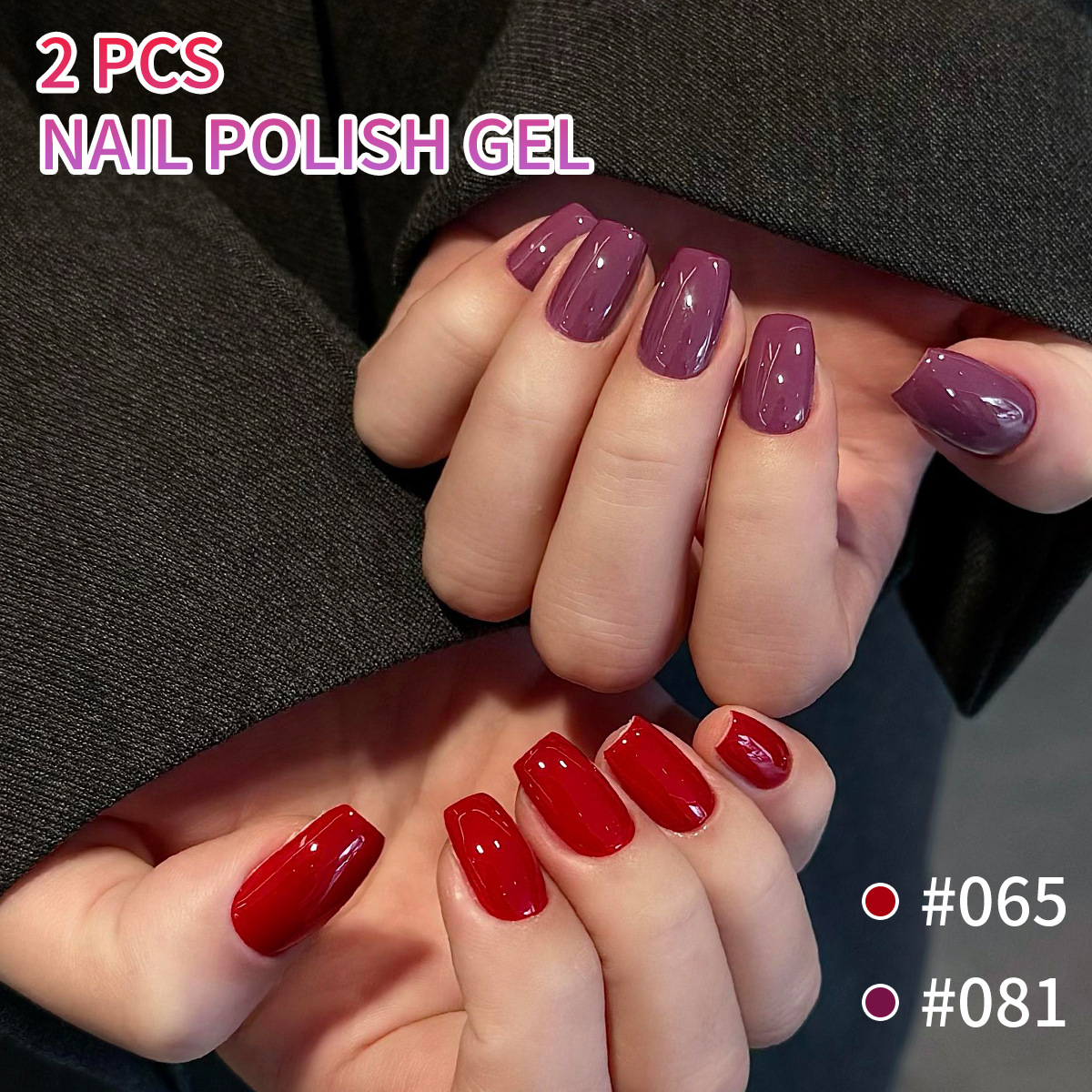 Esmalte de Uñas Gel Rojo Tomate, Secado, para Salón de Uñas
