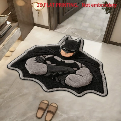 Home Bathroom Entrance, Water-Absorbent Non-Slip, Avtomobil döşəmə paspasları - cr-batman-4060-crystal-velvet-dot-plastic-bottom