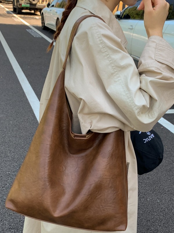 大容量复古腋下包包女2025新款超火小众手提单肩包上班通勤托特包|undefined