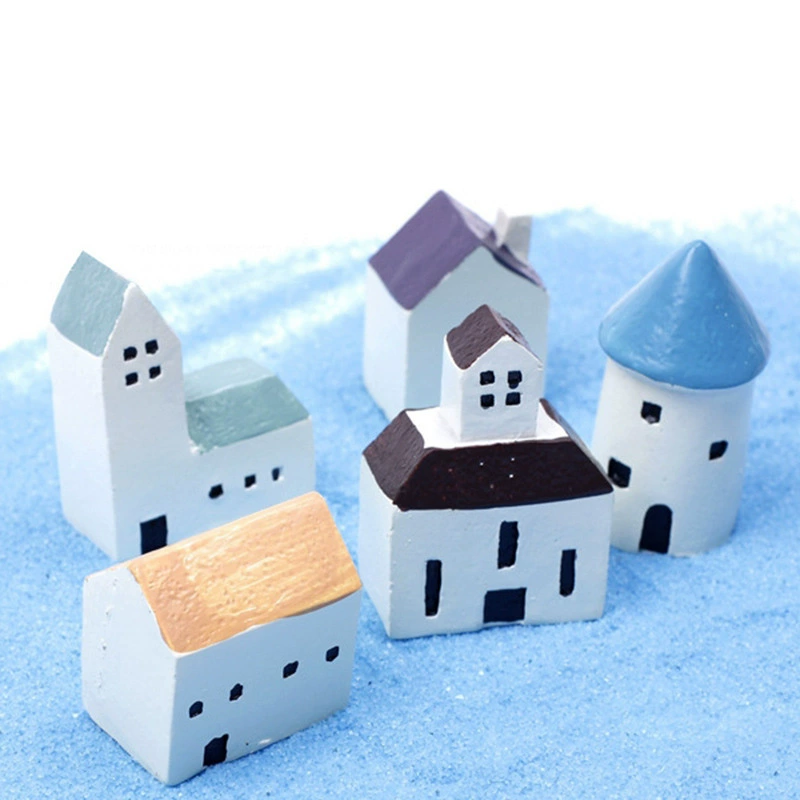 Мох микро пейзаж большая средиземноморская Смола Маленький дом украшение замка 5 микро пейзаж украшение