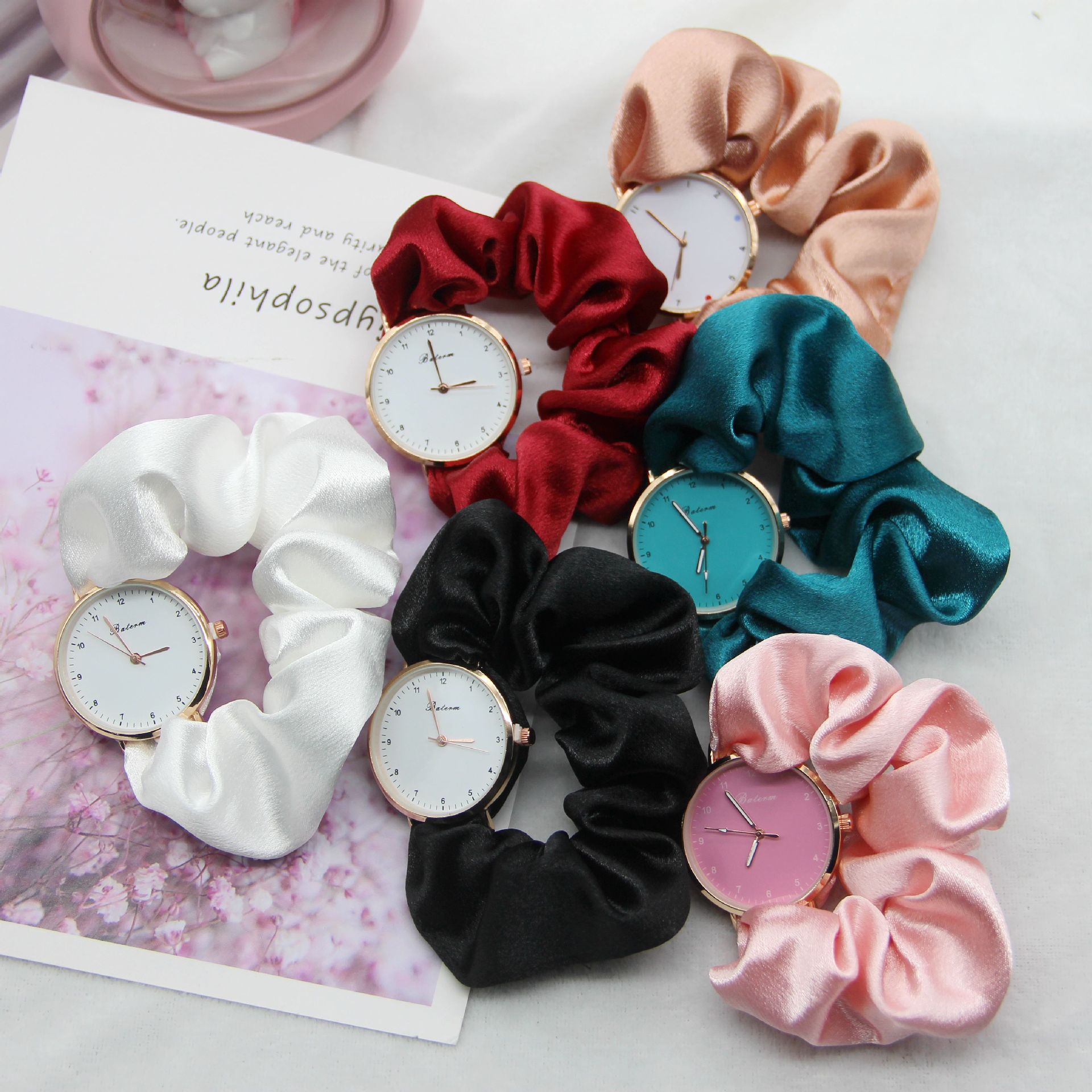 Solid Color Pattern Women's Gender Simple Style Solid Color Quartz Women's Watches