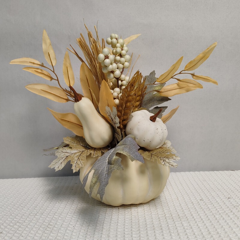 Cross-border Autumn Harvest Festival Thanksgiving Maple Leaf Fruit String Pumpkin Pot Home Decoration Props