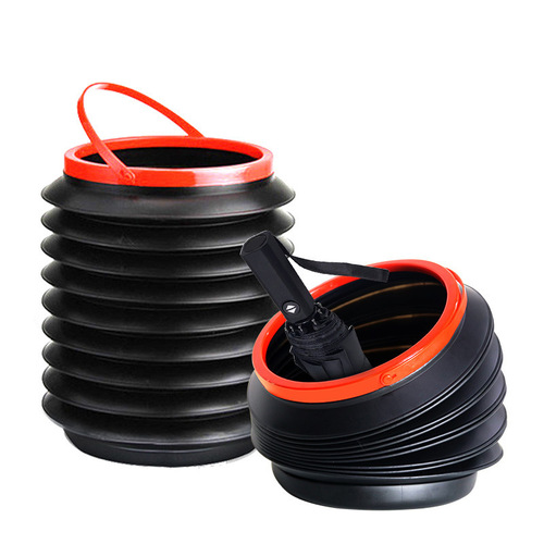 Car trash can magic bucket, foldable telescopic trash can storage bucket, car interior storage tube, multi-functional for cars