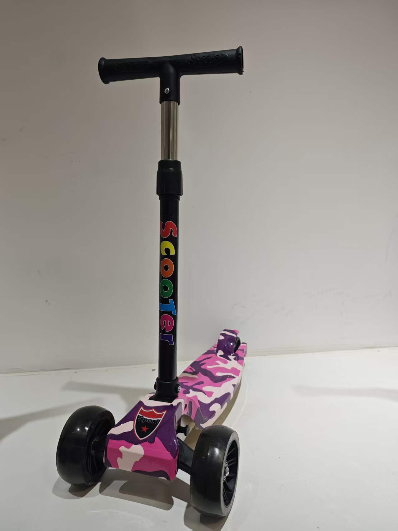 Scooter para Niños de 1 a 5 Años Plegable y Ajustable de Metal