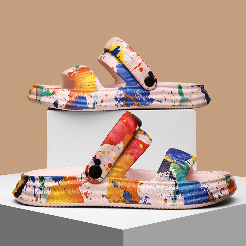 Zapatillas EVA de verano 2025 nuevas zapatillas de playa antideslizantes y resistentes al desgaste para hombres y mujeres