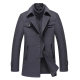 Factory Outlet Autumn and Winter Wool Coat Standard Slim Fit Thickened Men's Wool Coat Horizontal Zipper 02