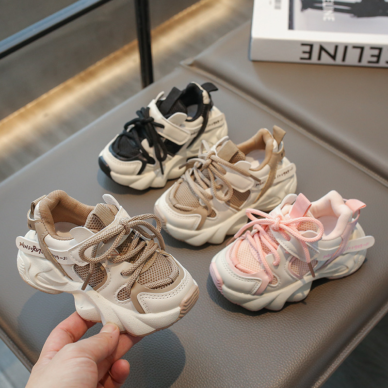 Dropshipping, Otoño 2026, Nuevas Zapatillas Deportivas Ligeras con Suela Suave para Niños, Zapatillas Transpirables de Malla para Niños