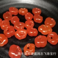 Природный Баошань Nanhong Ruiyi замок подвеска резьба Южный красный агат безопасная блокировка подвеска diy аксессуары румяные и яркие
