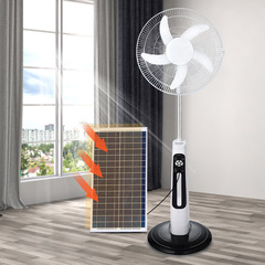 外国貿易の新型ブラシレスモーター16インチ充電大容量電池長航続太陽エネルギー着地扇風機