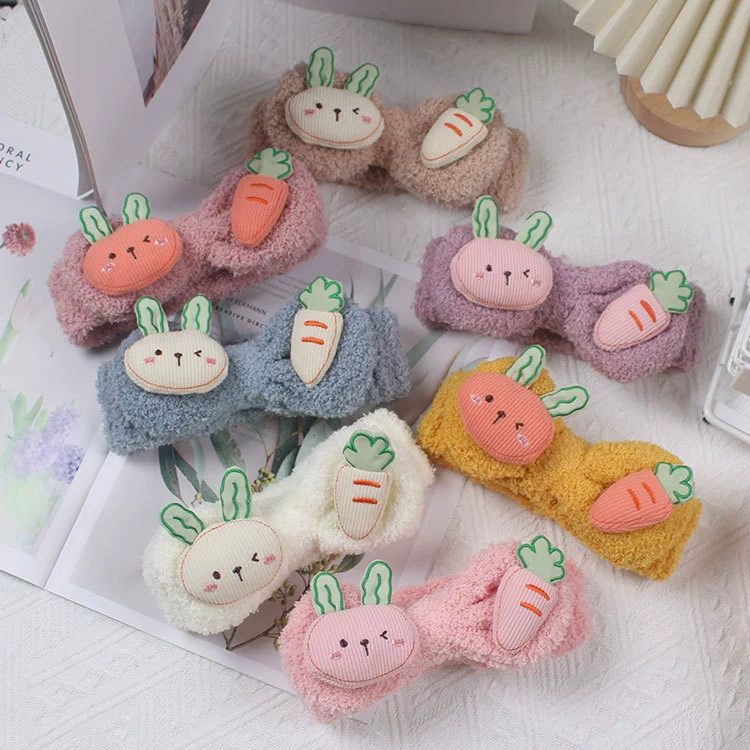 Милая заяц, повязка на голову из плюша, аксессуар для лица, wholesale