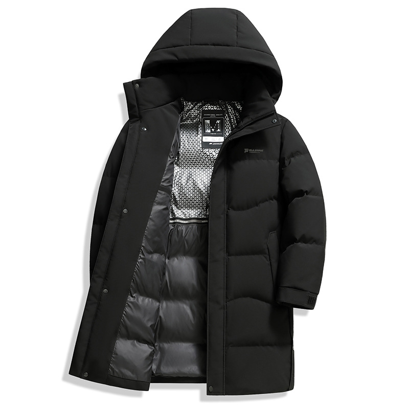 Una chaqueta de plumón de invierno para hombres medianos y largos, más grueso y caliente, 2025 nuevo chaqueta de hombre extraíble. image 2