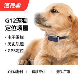 G12智能宠物定位器gps追踪定位器猫猫狗狗户外防水防丢项圈定位器