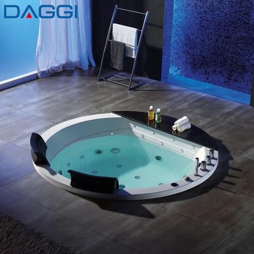Multi-size embedded round massage surf bathtub underground embedded round cylinder hotel villa household project