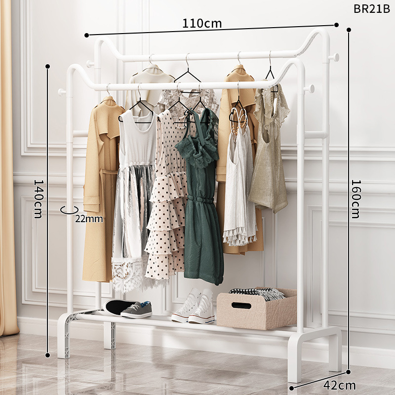 [고양이귀 더블폴 모델] 롱 110cm - 클래식 화이트
