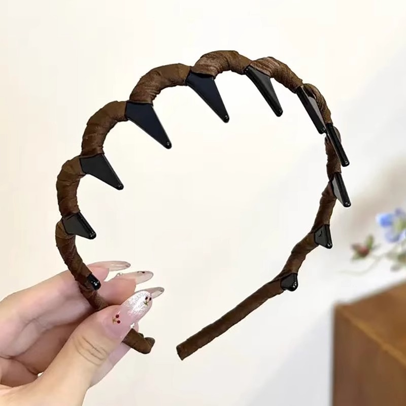 Temperamento de alto cráneo, banda de cabello ondulado, banda de cabello para mujeres de alta calidad, estilo extranjero, lavado de cara, banda de cabello especial, clip de cabello para cabello