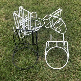 Orlid Flower Pot Hanger Iron Hanging Flower Holster Zilan Flower Holster Round Flower Pot Special Iron Hanger Balcony Railing Hanging Basket