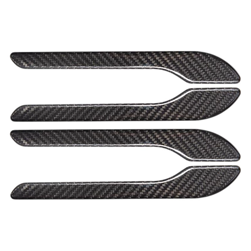 Наклейки на ручки дверей из сухого карбона для Tesla Model 3/Y, защита от царапин