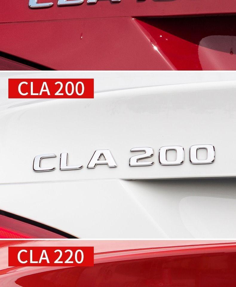 Mercedes-Benz CLA260 car stickers, CLA200 rear emblem, CLA45 emblem, CLA220 car logo, AMG front grille decoration, car modification