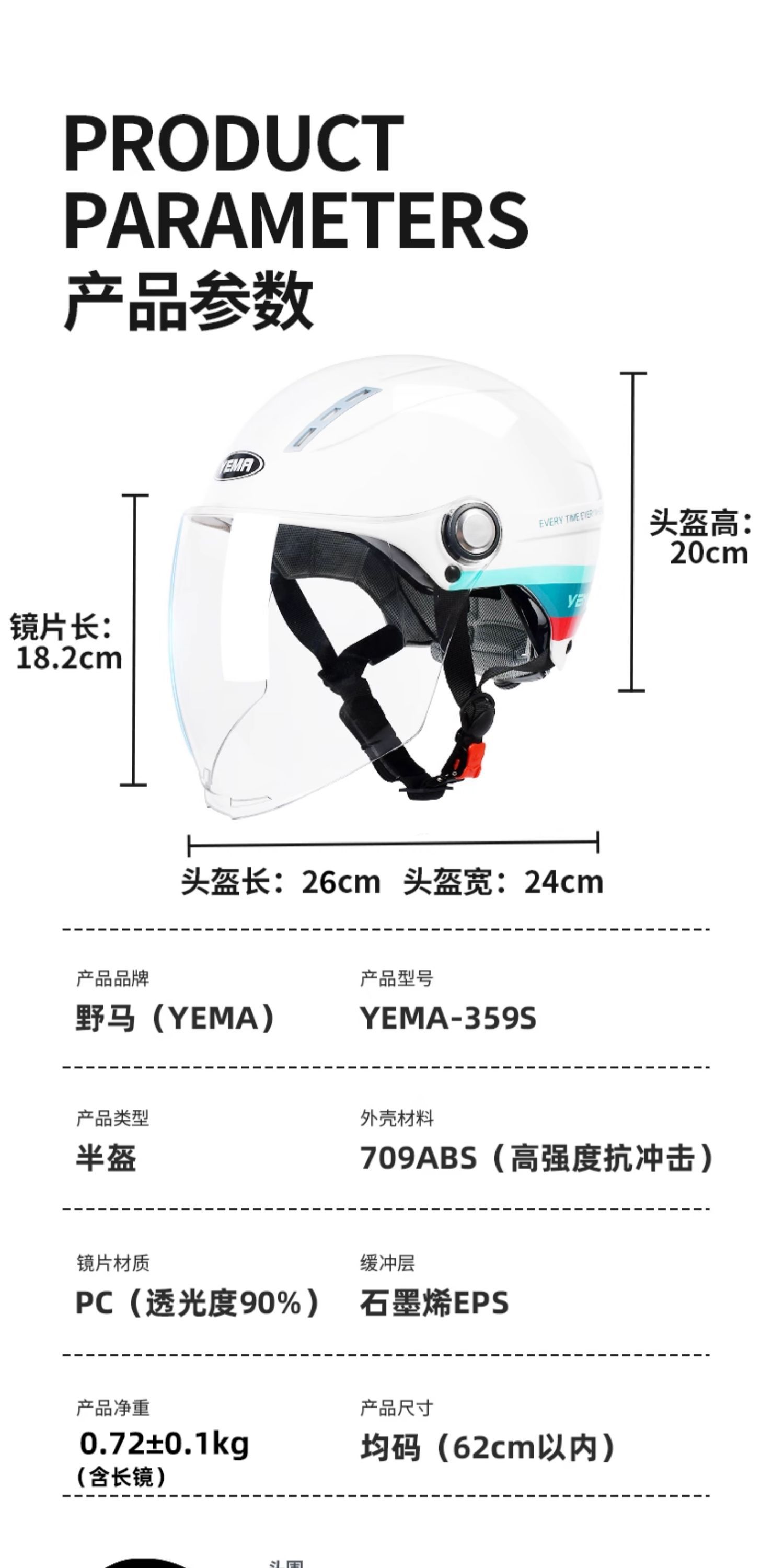 Mustang Helmet for Women and Men, Summer Sun Protection Uv-Resistant Half Helmet, 3C Certified Electric Motorcycle Safety Helmet