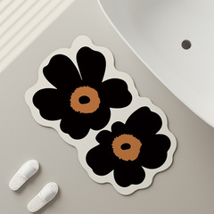 ins style bathroom floor mat diatom mud absorbent soft mat bathroom non-slip mat toilet quick-drying foot mat absorbent mat