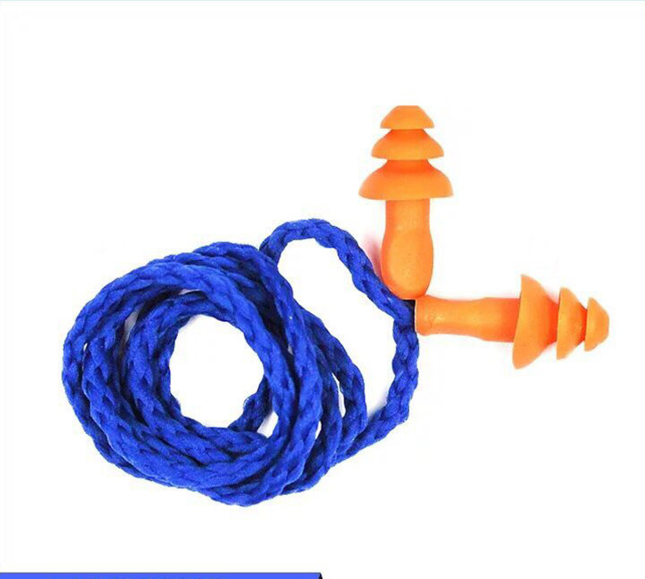 盒装带线耳塞螺旋学生睡眠背书游泳硅胶圣诞树型隔音工业防降噪音