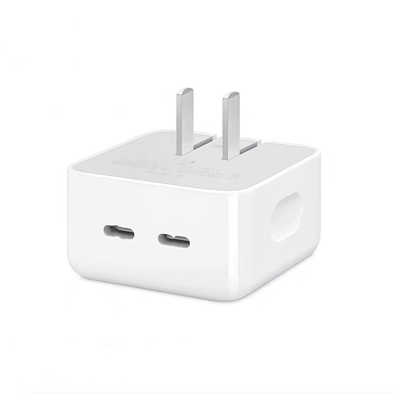 Apple純正35WデュアルUSB-Cポート電源アダプター、コンピューター、携帯電話、タブレット充電器に適用|undefined