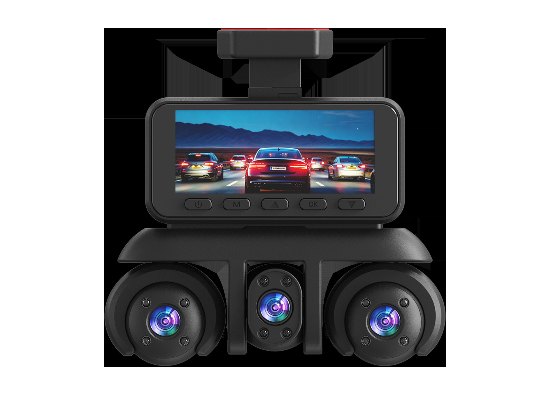W18-5 Lens Dashcam 3.16-inch 1080P Five-Channel Camera Manufacturer's Best-Selling Product for Foreign Trade and E-commerce on Amazon