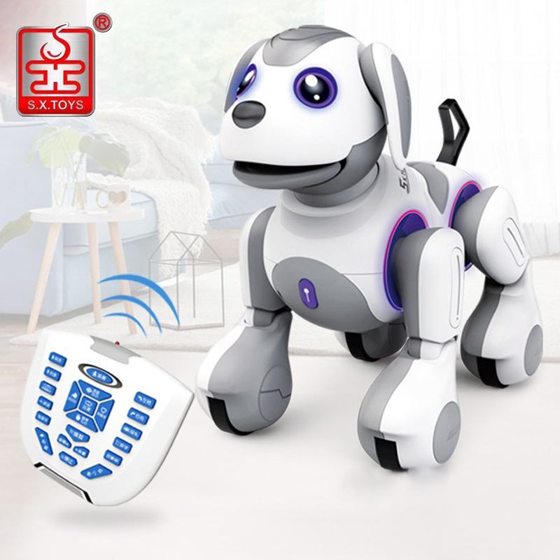 Shengxiong robot inteligente perro control remoto juguete educación temprana perro eléctrico programación robot niño niño regalo de cumpleaños