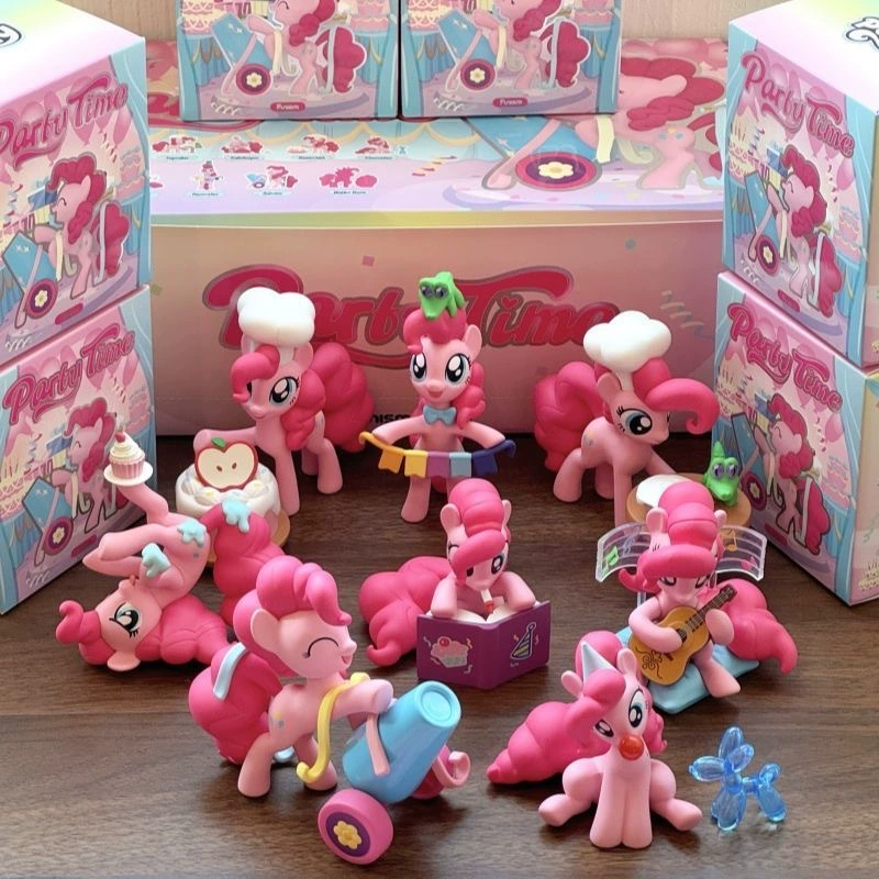 Набор минифигурок «Rainbow pony», капсульная игрушка 9 предметов, коллекция Pinkie Pie для дня рождения