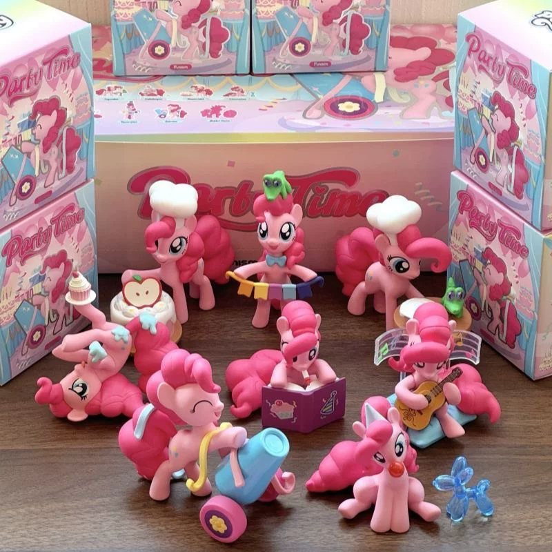 Набор минифигурок «Rainbow pony», капсульная игрушка 9 предметов, коллекция Pinkie Pie для дня рождения